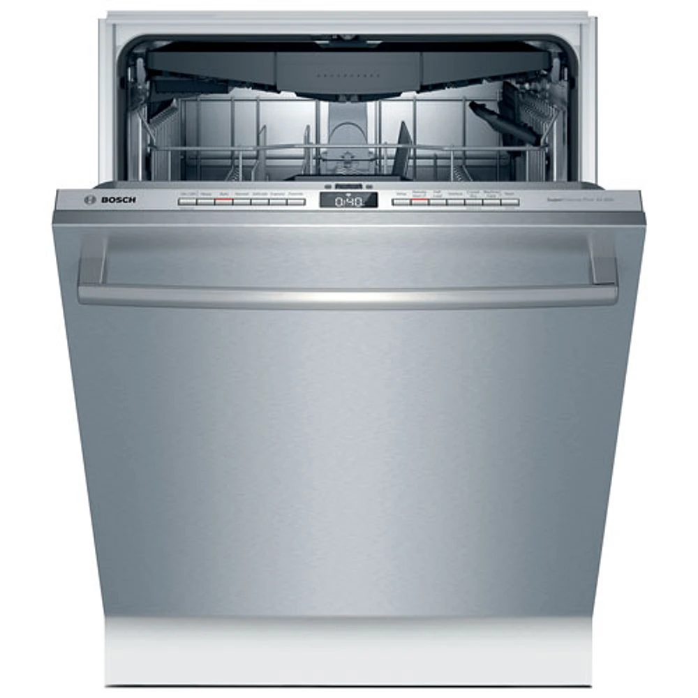 Bosch 800 Series 24" 44dB Built-In Dishwasher with Stainless Steel Tub & Third Rack (SGX78C55UC) - SS