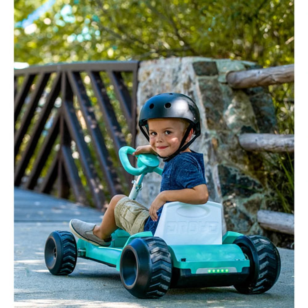 Dryod Zypster Electric Ride-On Go Kart - Ages 3-6 Years - Teal