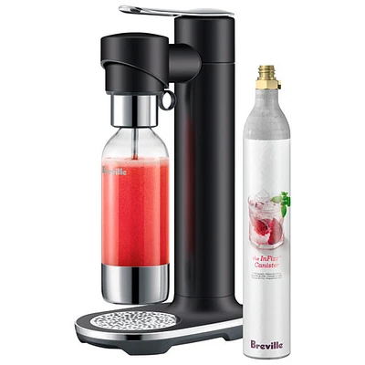 Breville InFizz Fusion 1L Soda Machine with FusionCap & Co2 Canister - Black Truffle