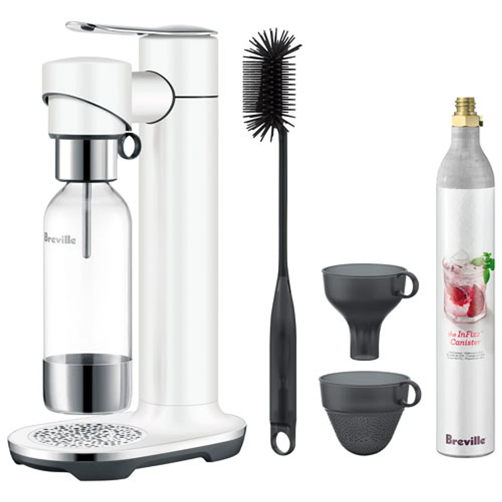 Breville InFizz Fusion 1L Soda Machine with FusionCap & Co2 Canister - Sea Salt