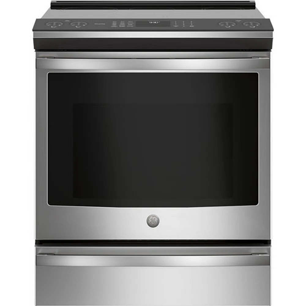 Open Box - GE Profile 30" 5.3 Cu. Ft. True Convection 5-Element Slide-In Induction Range - Scratch & Dent