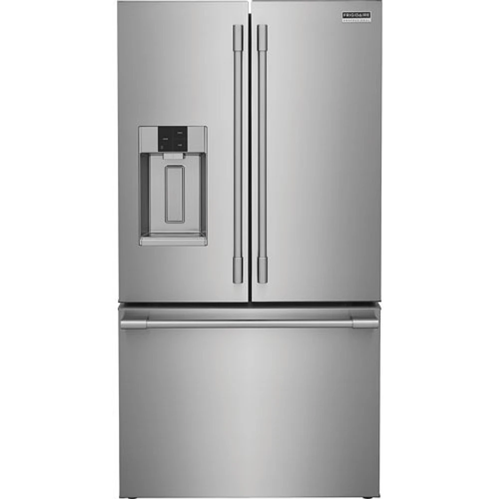 Open Box - Frigidaire Pro 36" 22.6 Cu. Ft. French Door Refrigerator w/Dispenser- Stainless Steel - Scratch & Dent