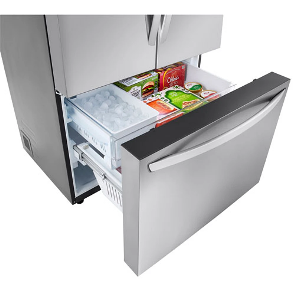 Réfrigérateur à deux portes de 31,7 pi³ et 36 po avec distributeur d'eau de LG (LRFLS3206S) - Inox
