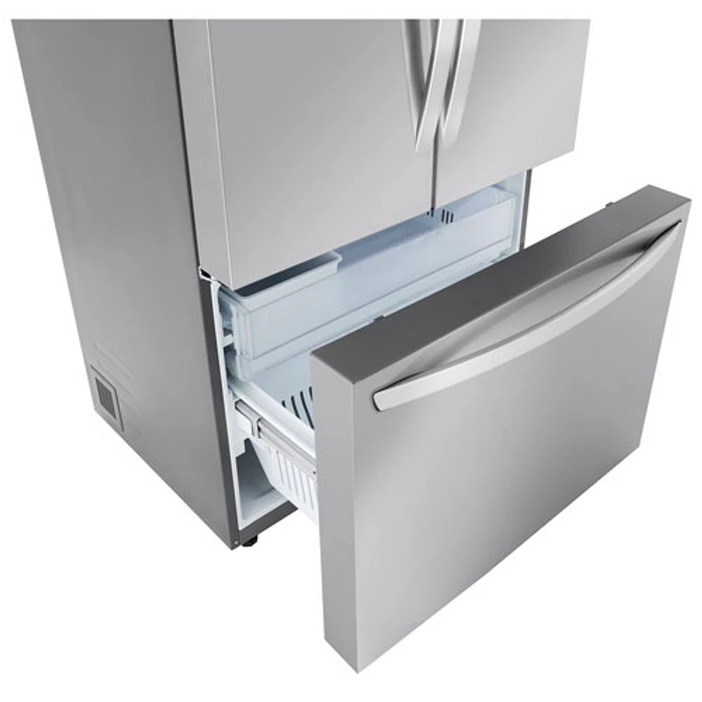 Réfrigérateur à deux portes de 31,7 pi³ et 36 po avec distributeur d'eau de LG (LRFLS3206S) - Inox