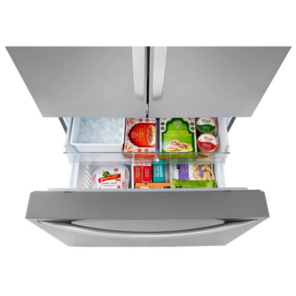 Réfrigérateur à deux portes de 31,7 pi³ et 36 po avec distributeur d'eau de LG (LRFLS3206S) - Inox