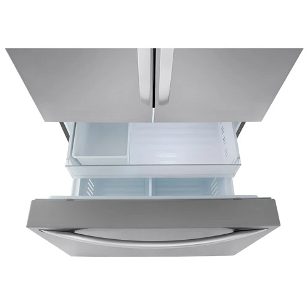 Réfrigérateur à deux portes de 31,7 pi³ et 36 po avec distributeur d'eau de LG (LRFLS3206S) - Inox