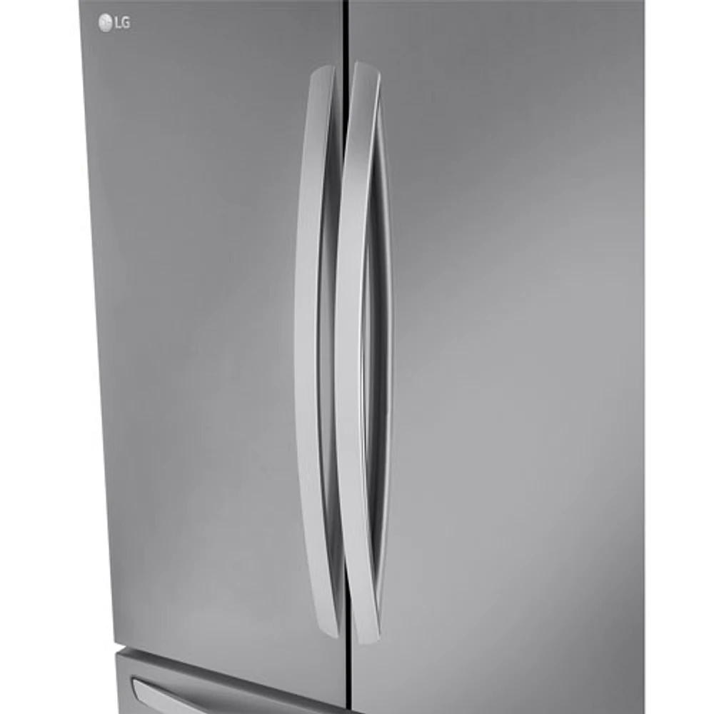 Réfrigérateur à deux portes de 31,7 pi³ et 36 po avec distributeur d'eau de LG (LRFLS3206S) - Inox