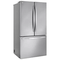 LG 36" 31.7 Cu. Ft. French Door Refrigerator with Water Dispenser (LRFLS3206S) - Stainless Steel