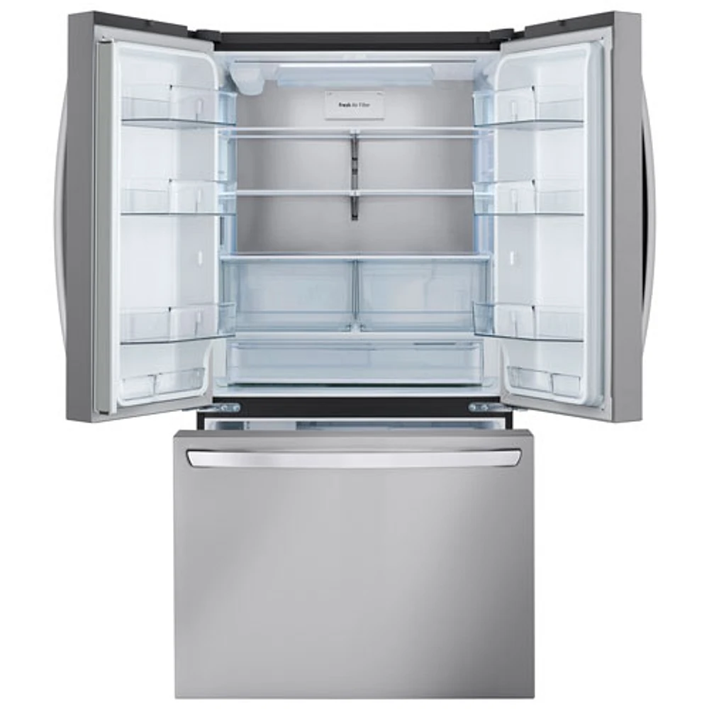 Réfrigérateur à deux portes de 31,7 pi³ et 36 po avec distributeur d'eau de LG (LRFLS3206S) - Inox