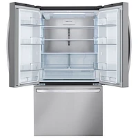 LG 36" 31.7 Cu. Ft. French Door Refrigerator with Water Dispenser (LRFLS3206S) - Stainless Steel