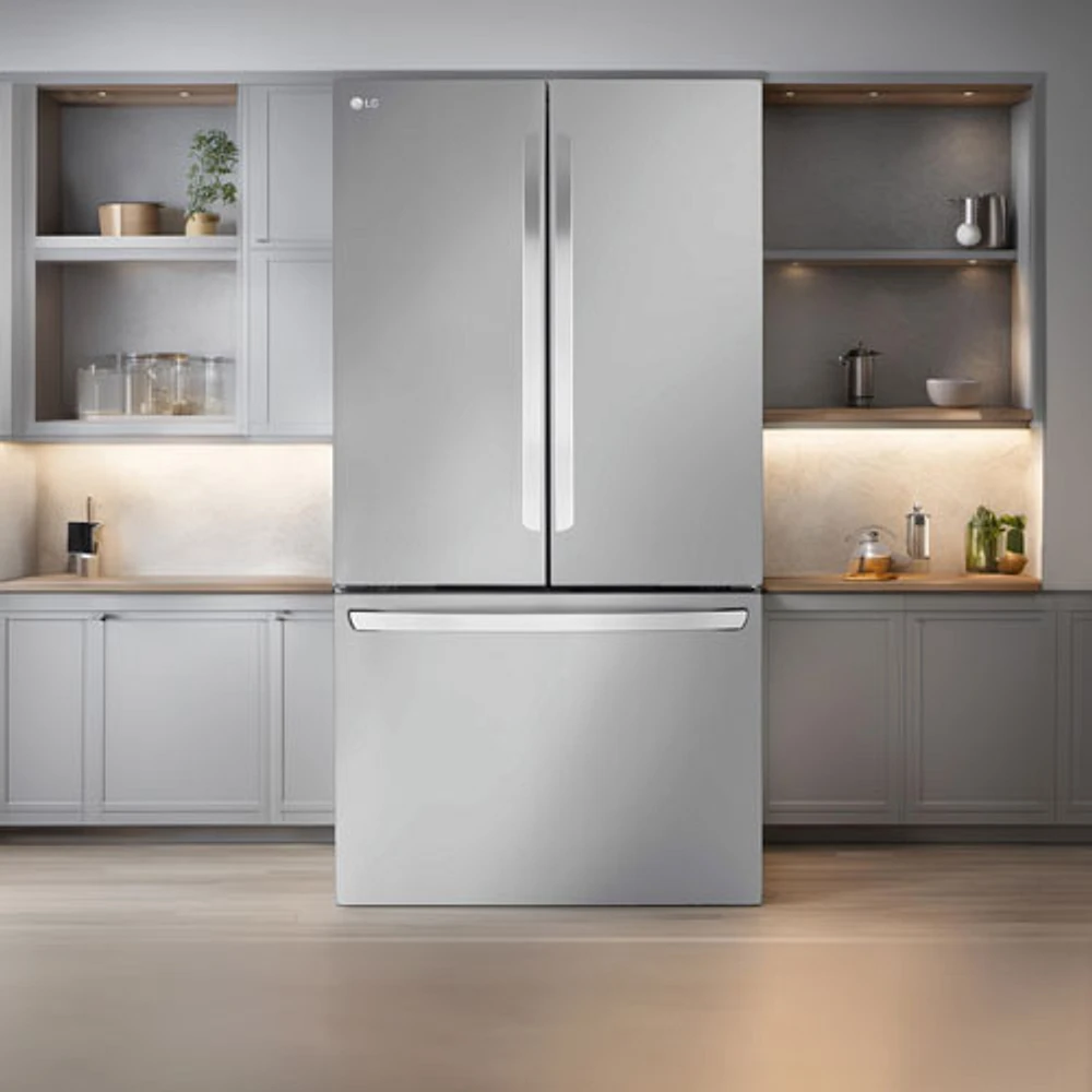 Réfrigérateur à deux portes de 31,7 pi³ et 36 po avec distributeur d'eau de LG (LRFLS3206S) - Inox