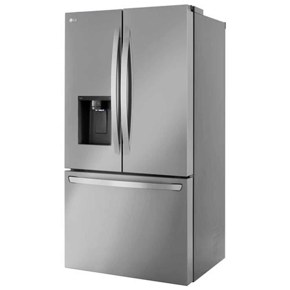 Réfrigérateur 2 portes 31 pi³ 36 po de LG, distributeur eau et glaçons (LRFXS3106S) - Inox