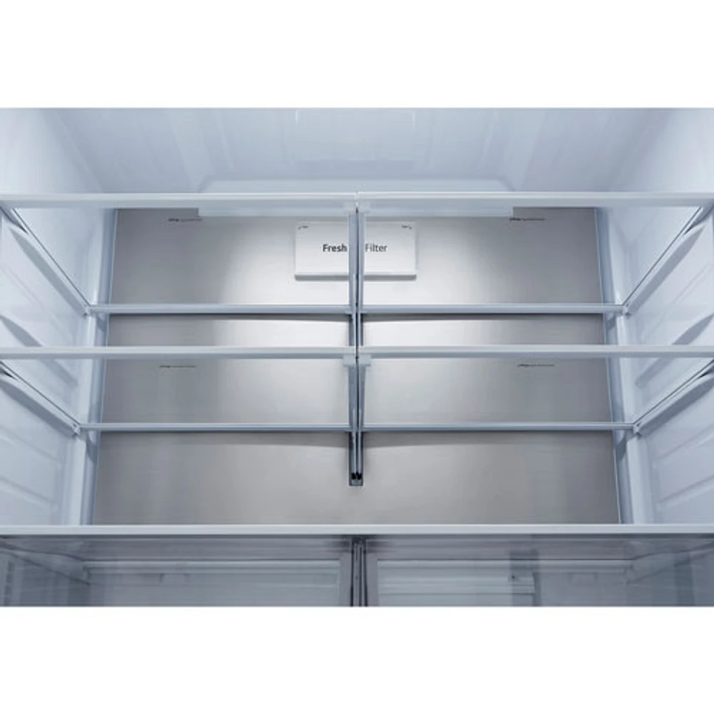 Réfrigérateur 2 portes 31 pi³ 36 po de LG, distributeur eau et glaçons (LRFXS3106S) - Inox