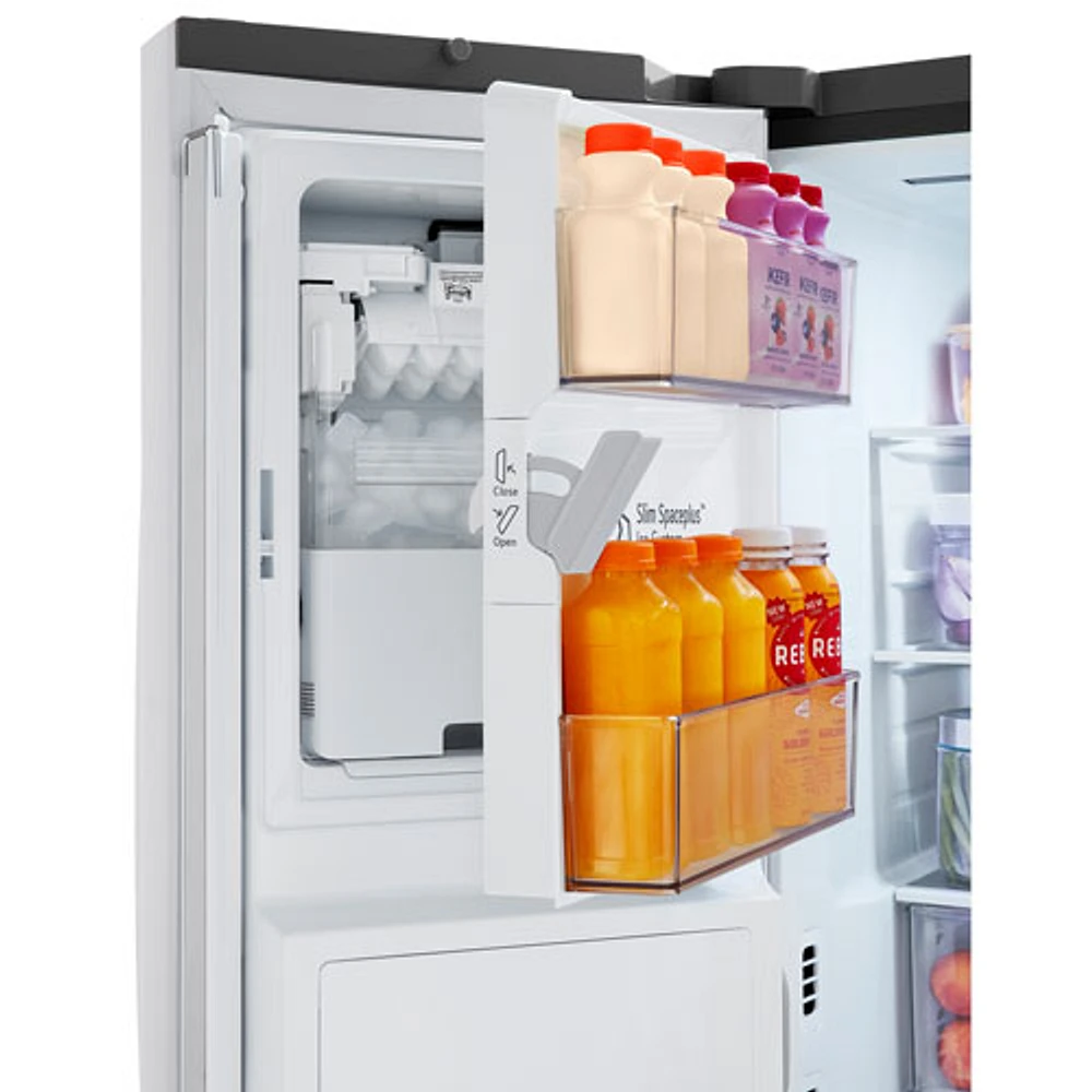 Réfrigérateur 2 portes 31 pi³ 36 po de LG, distributeur eau et glaçons (LRFXS3106S) - Inox