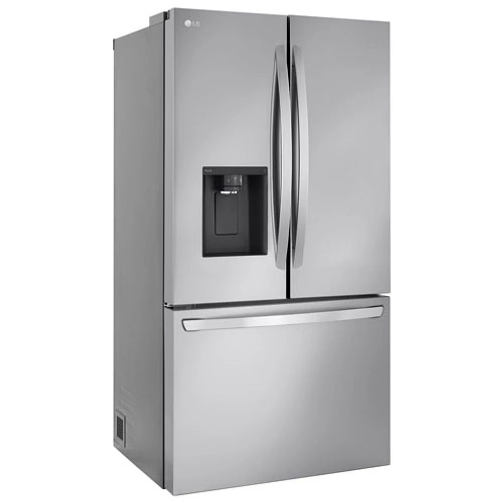 Réfrigérateur 2 portes 31 pi³ 36 po de LG, distributeur eau et glaçons (LRFXS3106S) - Inox