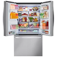 LG 36" 31 Cu. Ft. French Door Refrigerator with Water & Ice Dispenser (LRFXS3106S) - Stainless Steel