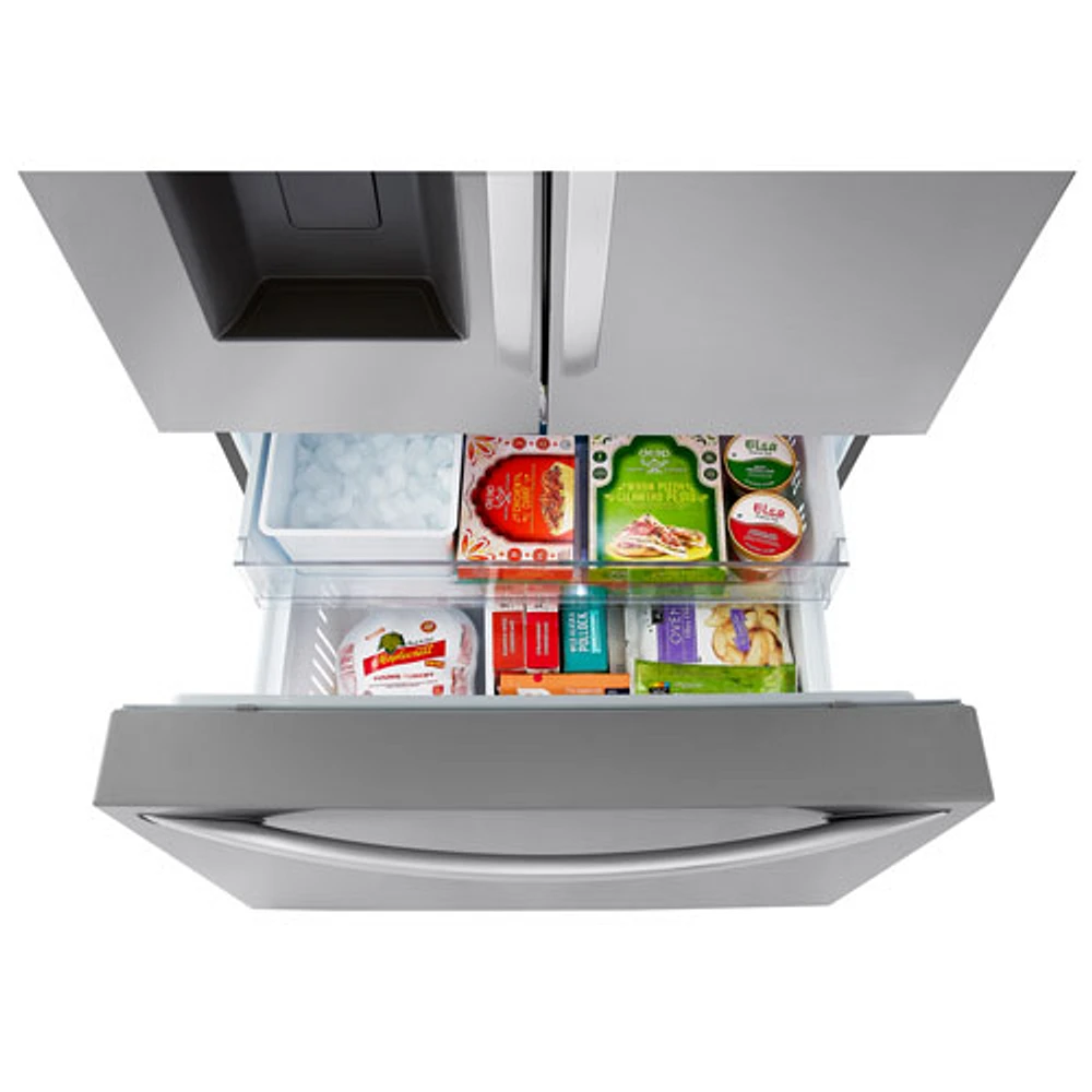 Réfrigérateur 2 portes 31 pi³ 36 po de LG, distributeur eau et glaçons (LRFXS3106S) - Inox