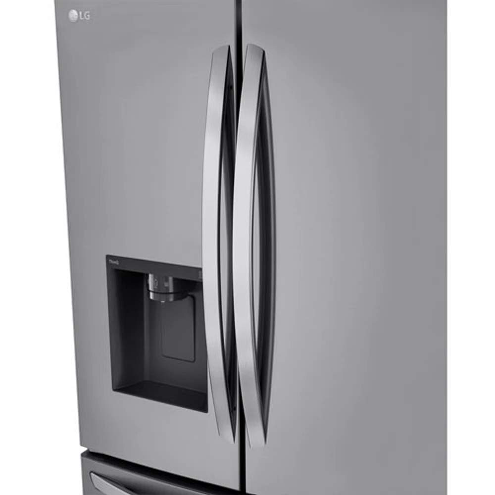 Réfrigérateur 2 portes 31 pi³ 36 po de LG, distributeur eau et glaçons (LRFXS3106S) - Inox