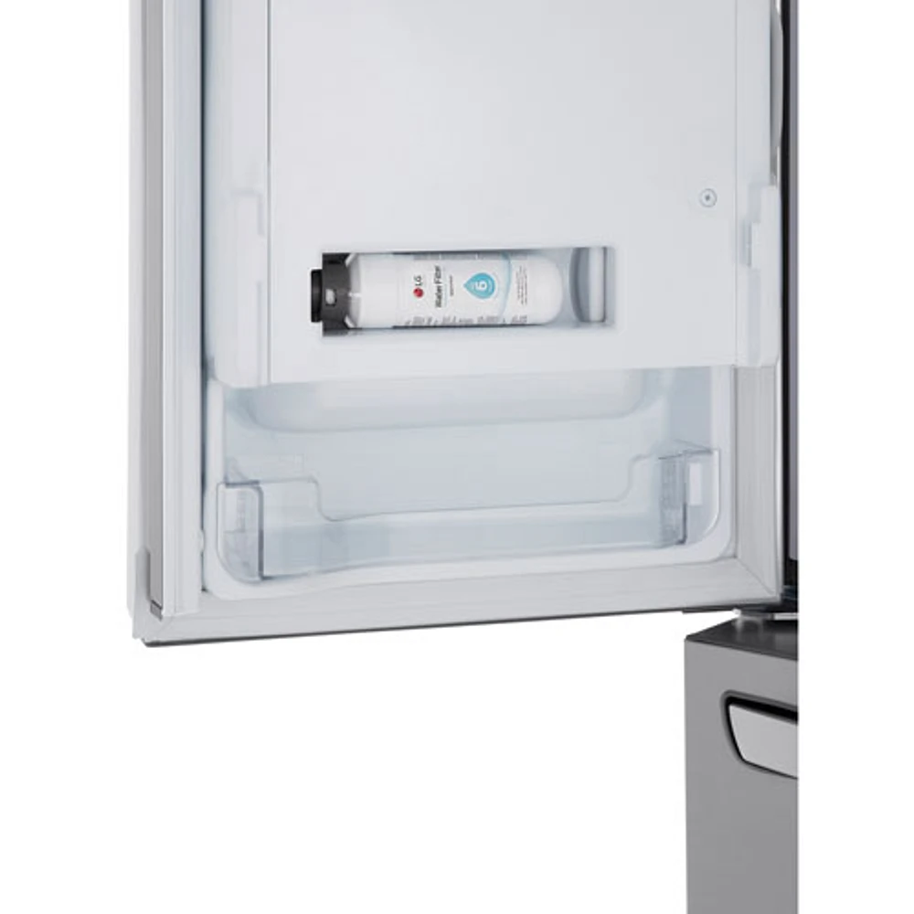 Réfrigérateur 2 portes 31 pi³ 36 po de LG, distributeur eau et glaçons (LRFXS3106S) - Inox