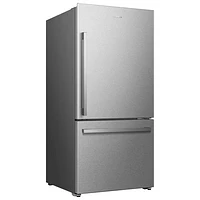 Hisense 31.3" 22.3 Cu. Ft. Bottom Freezer Refrigerator (RB22A2FSE) - Stainless Steel