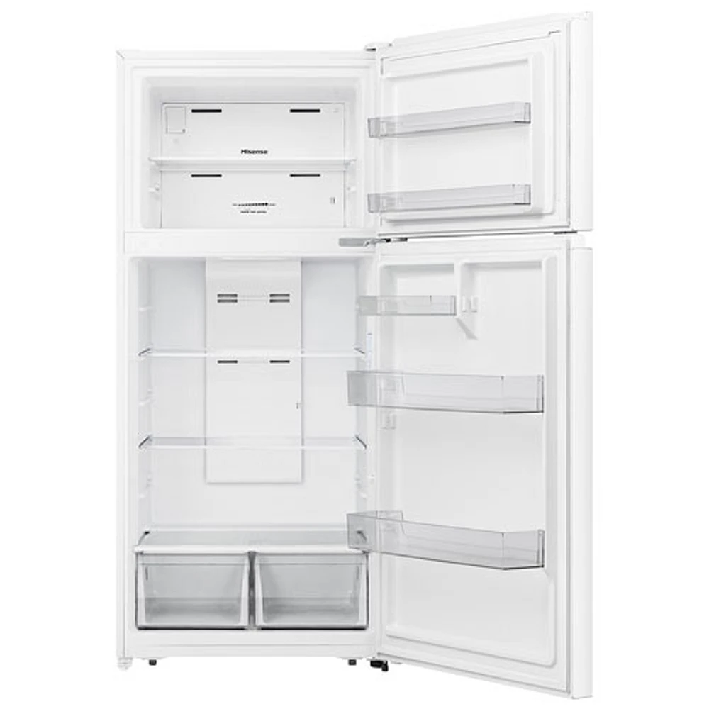 Hisense 30" 18 Cu. Ft. Top Freezer Refrigerator (RT18A2FWD) - White