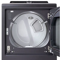 LG EasyLoad 7.3 Cu. Ft. Electric Steam Dryer (DLEX8600BE) - Matte Black