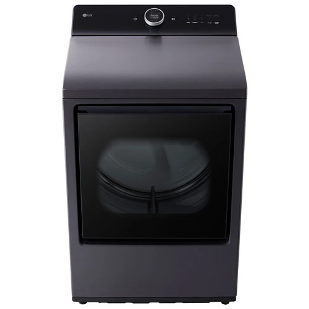 LG EasyLoad 7.3 Cu. Ft. Electric Steam Dryer (DLEX8600BE) - Matte Black