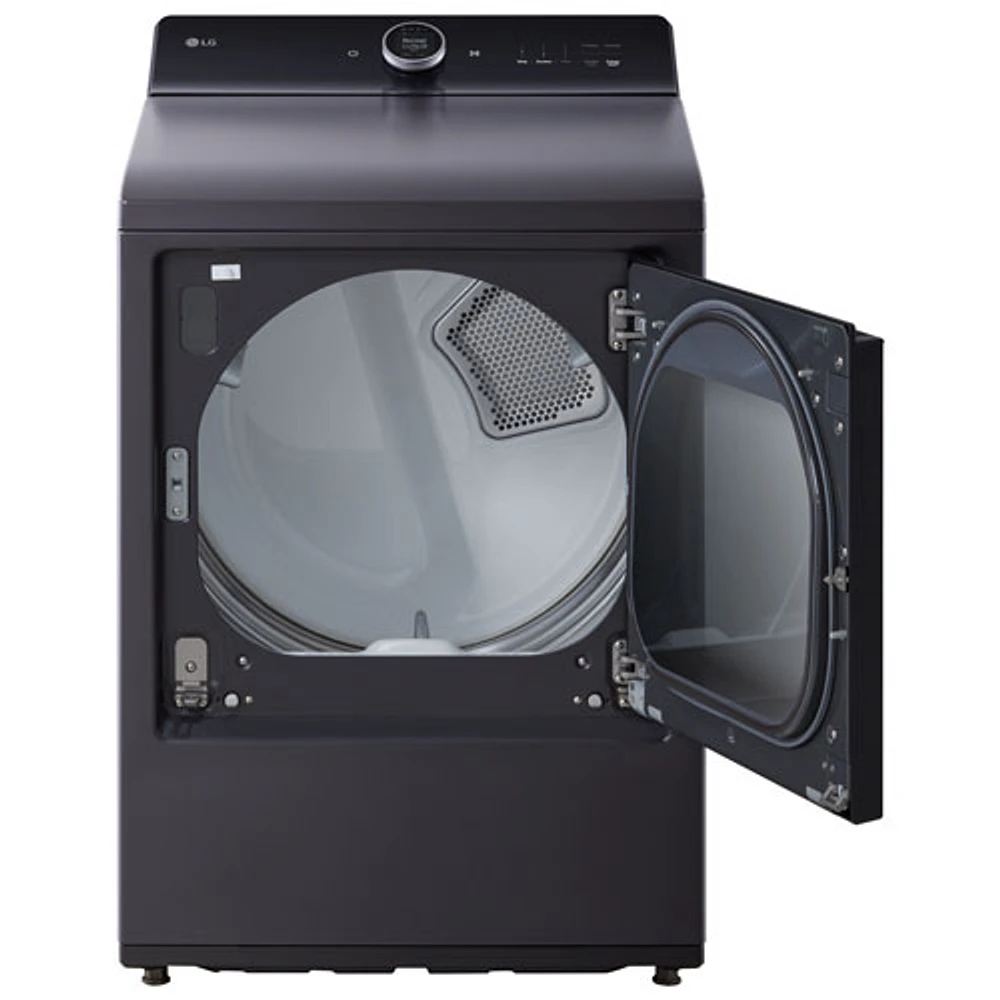 LG EasyLoad 7.3 Cu. Ft. Electric Steam Dryer (DLEX8600BE) - Matte Black