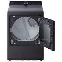 LG EasyLoad 7.3 Cu. Ft. Electric Steam Dryer (DLEX8600BE) - Matte Black