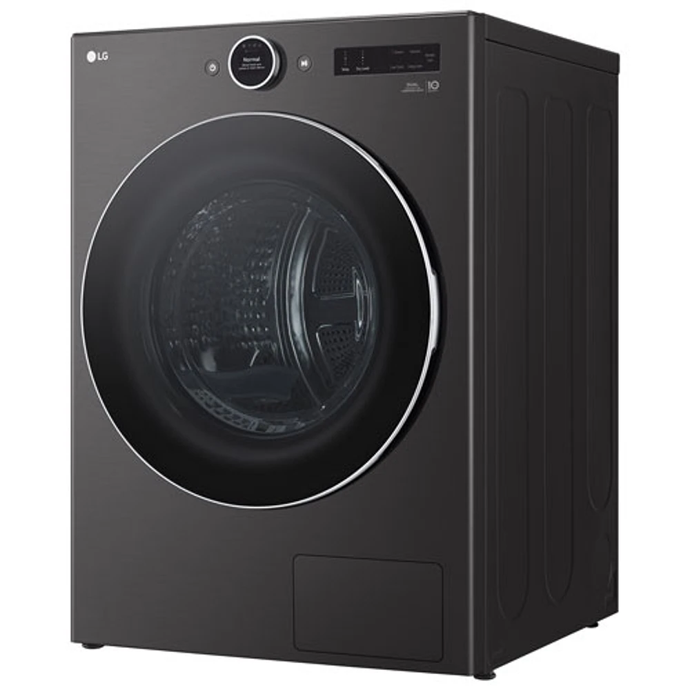 LG 7.8 Cu. Ft. Heat Pump Electric Dryer (DLHC5502V) - Black Steel