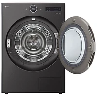 LG 7.8 Cu. Ft. Heat Pump Electric Dryer (DLHC5502V) - Black Steel