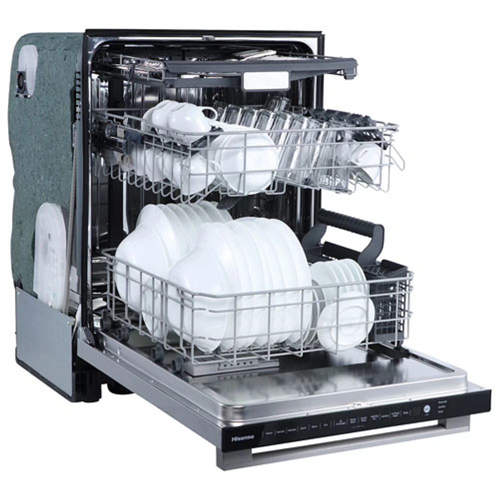Hisense 24" 48dB Built-In Dishwasher with Third Rack (HDW63314SS) - Stainless Steel