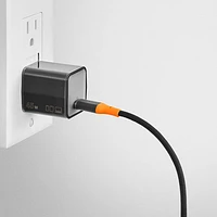 Insignia 45W USB-C PD Wall Charger with 6' Braided USB-C Cable (NS-MW3145C1B24B-C) - Only at Best Buy