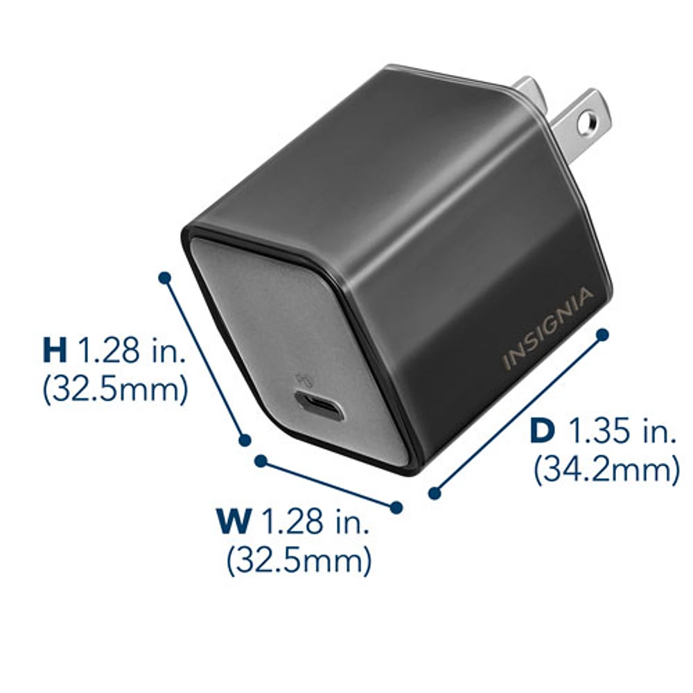 Insignia 45W USB-C PD Wall Charger with 6' Braided USB-C Cable (NS-MW3145C1B24B-C) - Only at Best Buy