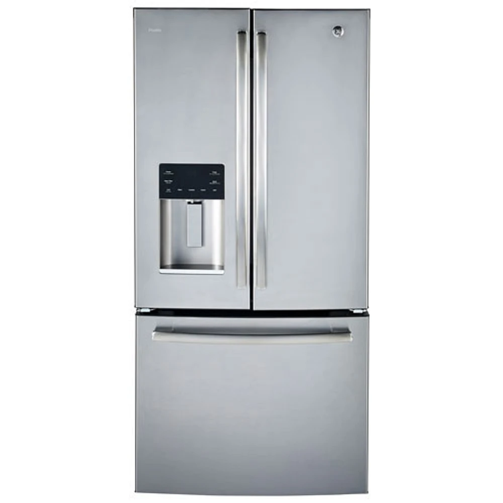 Open Box - GE 33" 18 Cu. Ft. French Door Refrigerator with Water & Ice Dispenser - SS - Perfect Condition