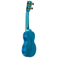 Mahalo Slimline Ukulele (MS1-TBU) - Transparent Blue