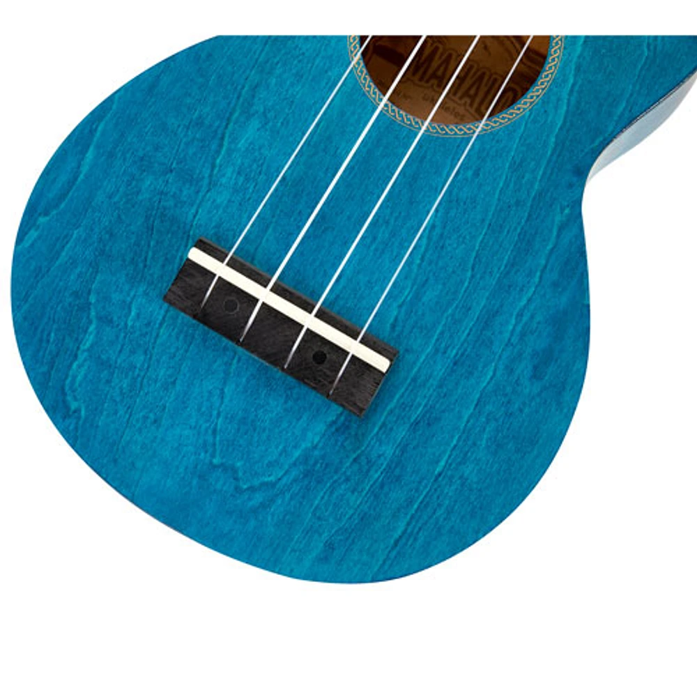 Mahalo Slimline Ukulele (MS1-TBU) - Transparent Blue