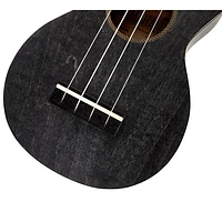 Mahalo Slimline Ukulele (MS1-TBK) - Transparent Black