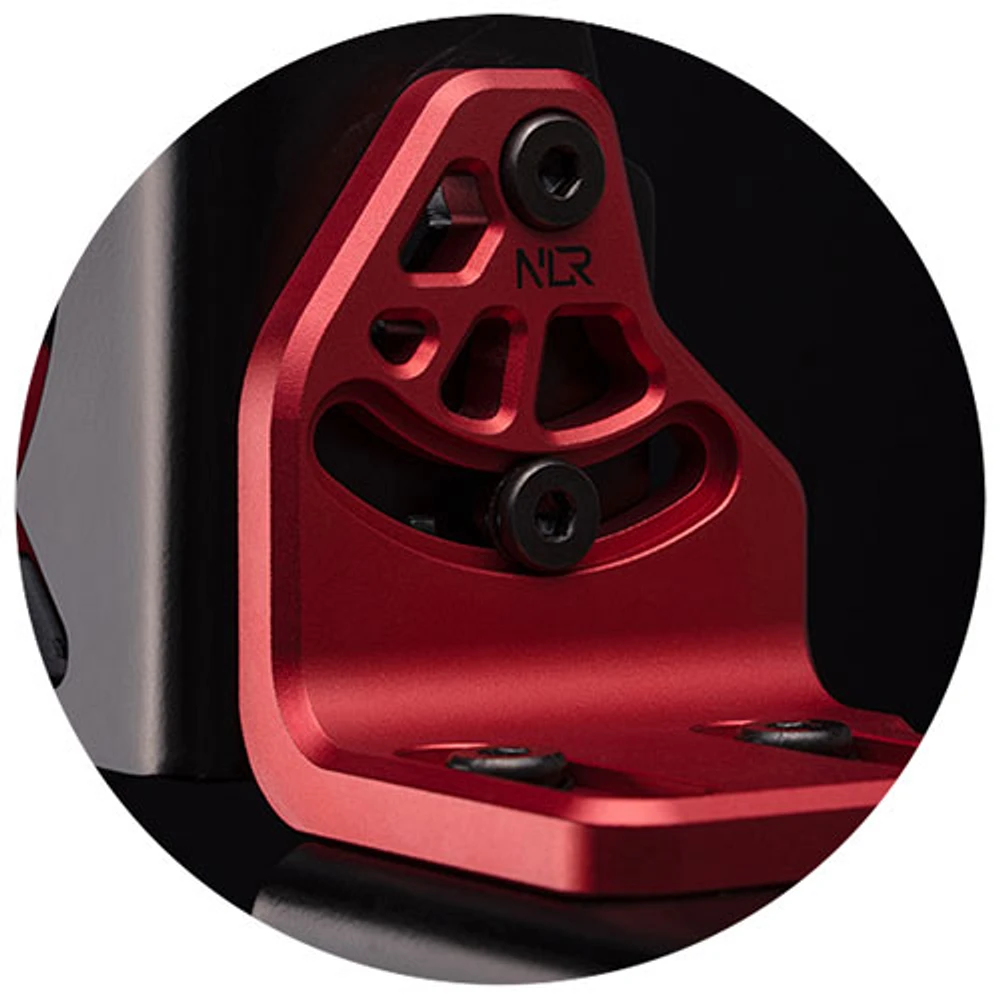 Next Level Racing F-GT Elite 160 DD Side and Front Mount Adapter - Black/Red