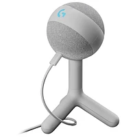 Microphone de jeu USB Yeti Orb à condensateur avec éclairage RVB LIGHTSYNC de Logitech - Blanc - Exclusivité de Best Buy