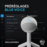 Microphone de jeu USB Yeti Orb à condensateur avec éclairage RVB LIGHTSYNC de Logitech - Blanc - Exclusivité de Best Buy