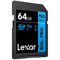 Lexar Blue 64GB 150MB/s SDXC Memory Card - 2 Pack