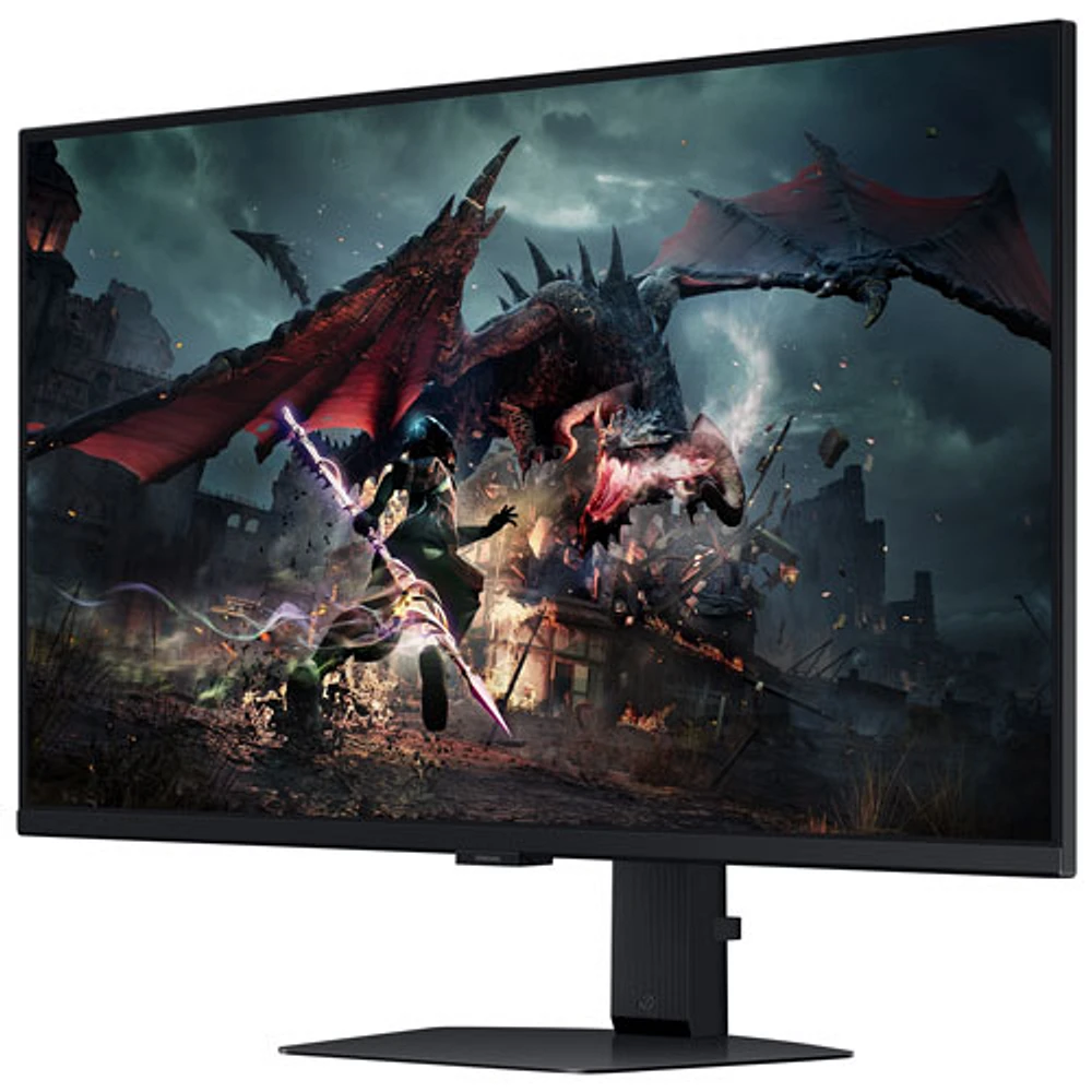 Moniteur de jeu G-Sync/FreeSync ACL IPS WQHD 180 Hz 32 po Odyssey G5 de Samsung avec temps de réponse de 1 ms gris à gris (LS32DG500ENXZA) - Noir