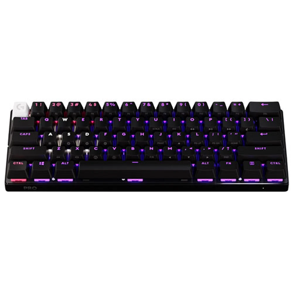 Clavier de jeu sans fil rétroéclairé à touches tactiles optiques GX PRO X 60 LIGHTSPEED de Logitech - Noir - Anglais