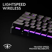 Clavier de jeu sans fil rétroéclairé à touches tactiles optiques GX PRO X 60 LIGHTSPEED de Logitech - Noir - Anglais