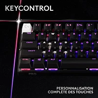 Clavier de jeu sans fil rétroéclairé à touches tactiles optiques GX PRO X 60 LIGHTSPEED de Logitech - Noir - Anglais