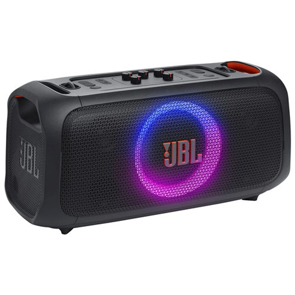 Haut-parleur sans fil Bluetooth résistant aux éclaboussures Partybox PartyBox On-The-Go Essential de JBL - Noir