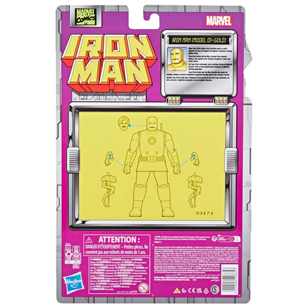 Hasbro Marvel Legends Series - Iron Man (Model 01 - Gold) Action Figure