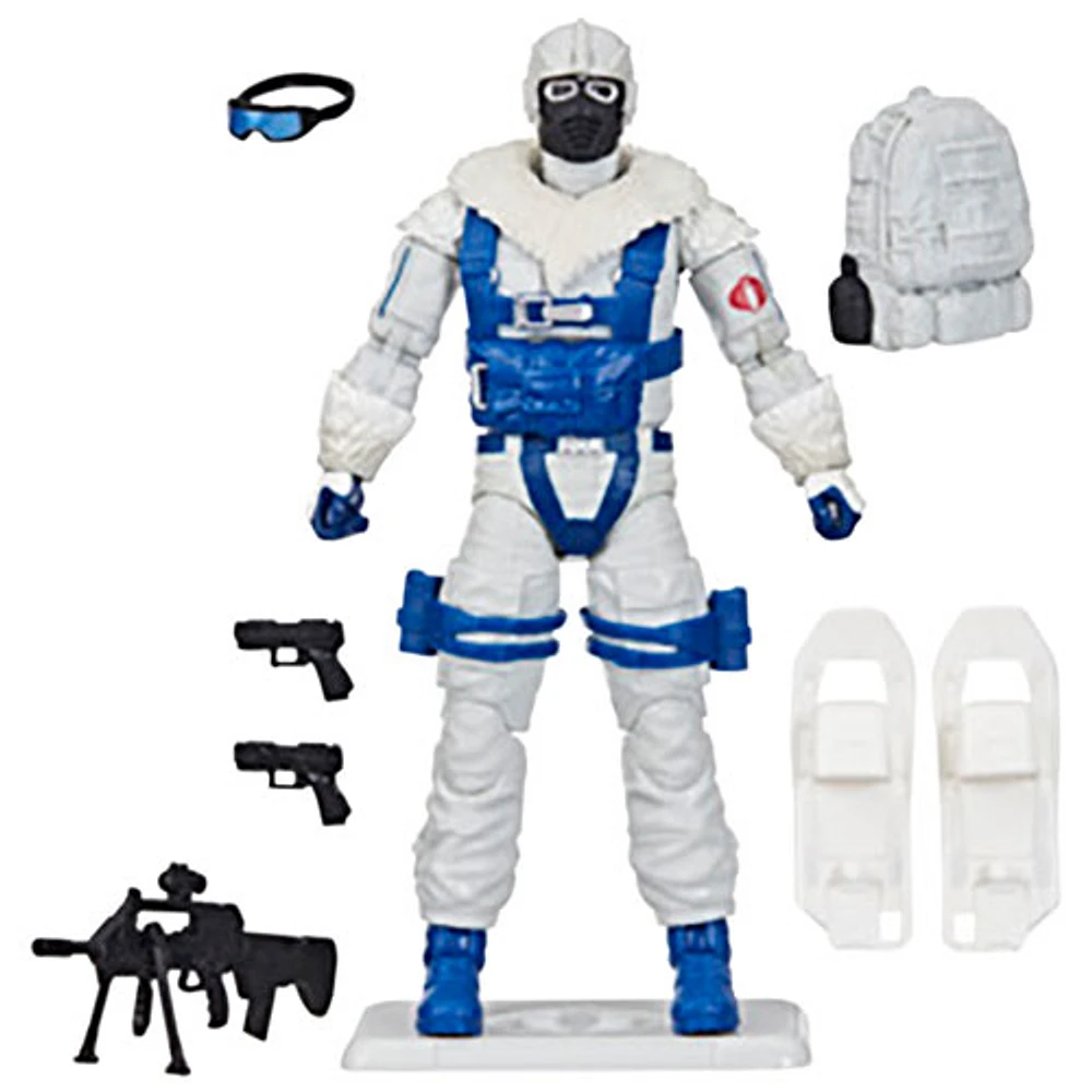 Hasbro G.I. Joe Classified Series - Figurine d'action de Snow Serpent dans un emballage-coque rétro