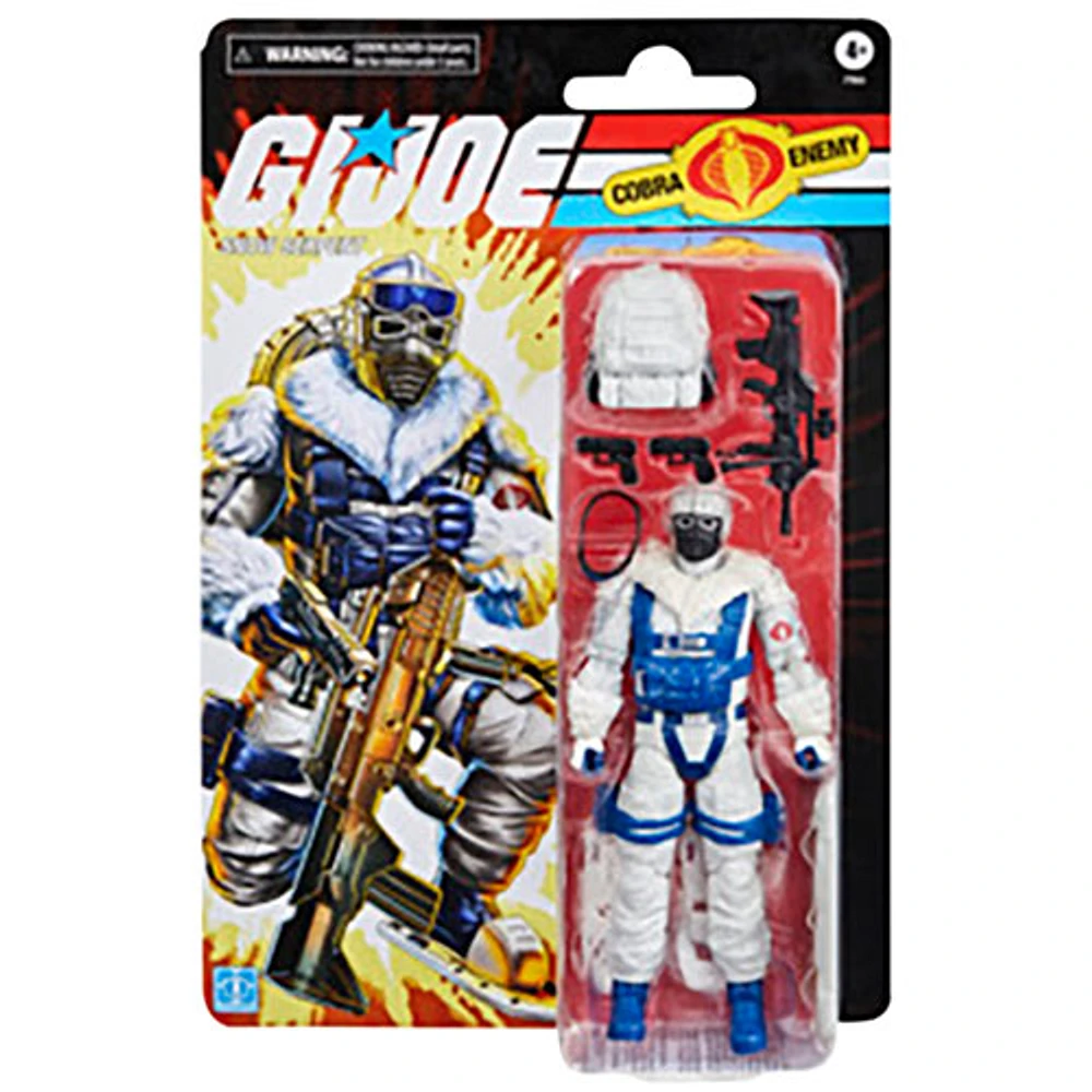 Hasbro G.I. Joe Classified Series - Figurine d'action de Snow Serpent dans un emballage-coque rétro